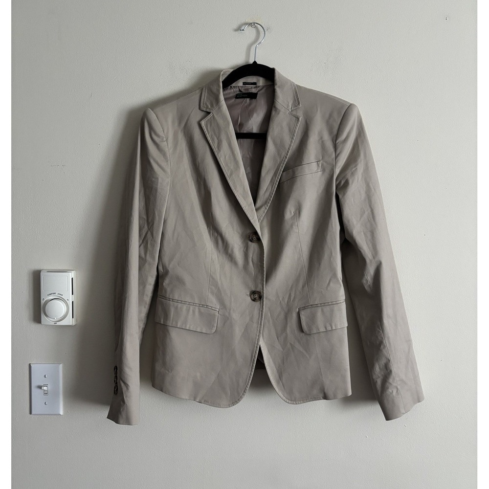 United Colors of Benetton Blazer Jacket Womens Medium IT 46 Brown Tan Neutral